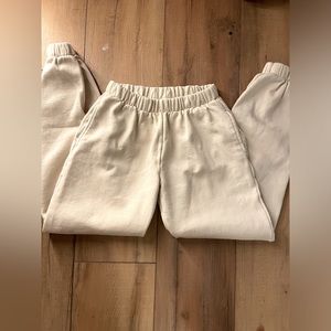 Brandy Melville Rosa Sweatpants (cream color)